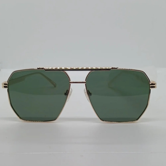 NWT WOMEN'S SOJOS HEXAGON SUNGLASSES 1161 GOLD - Picture 1 of 4